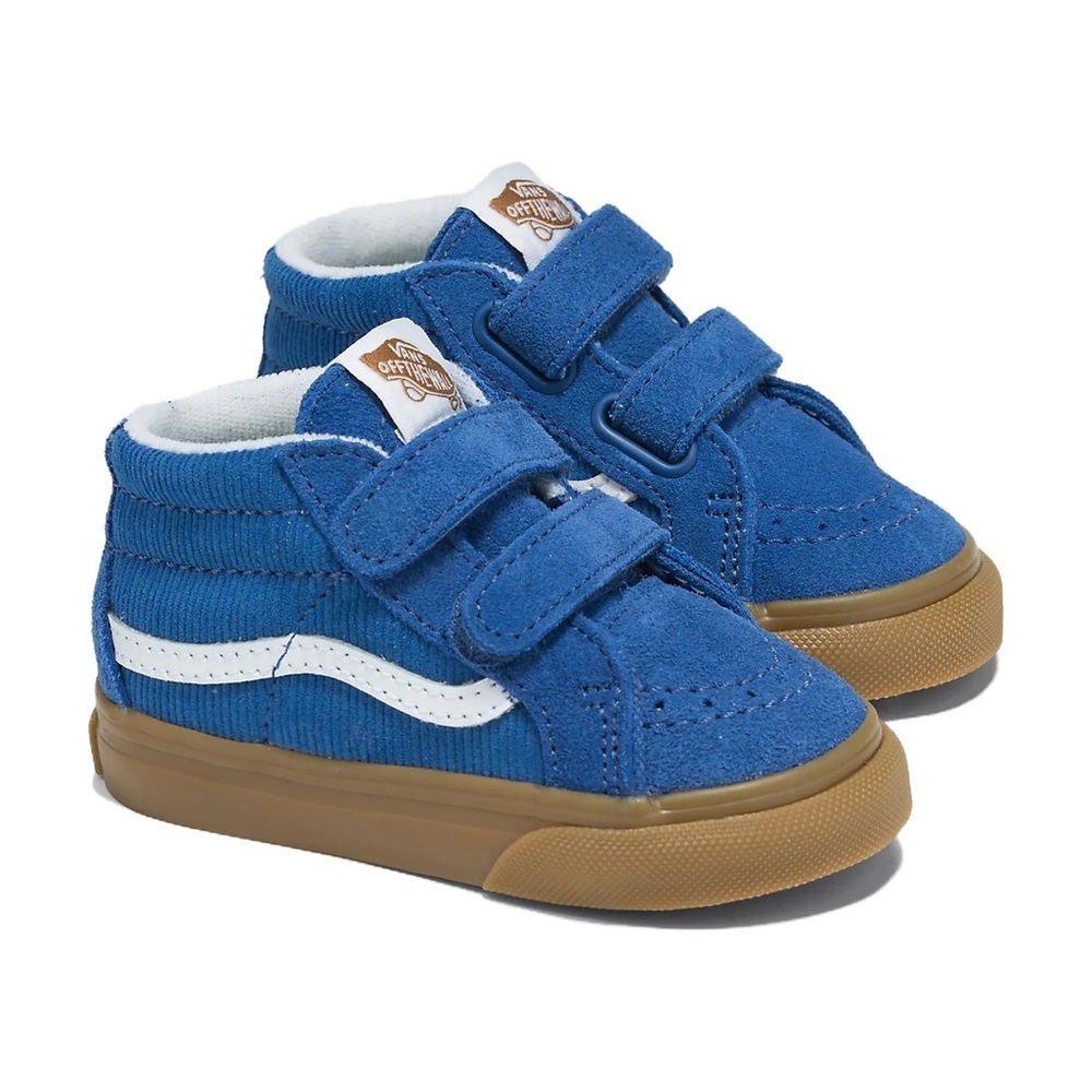 Vans Kids Blue and White High-Top Sneakers - Picture 4 of 9